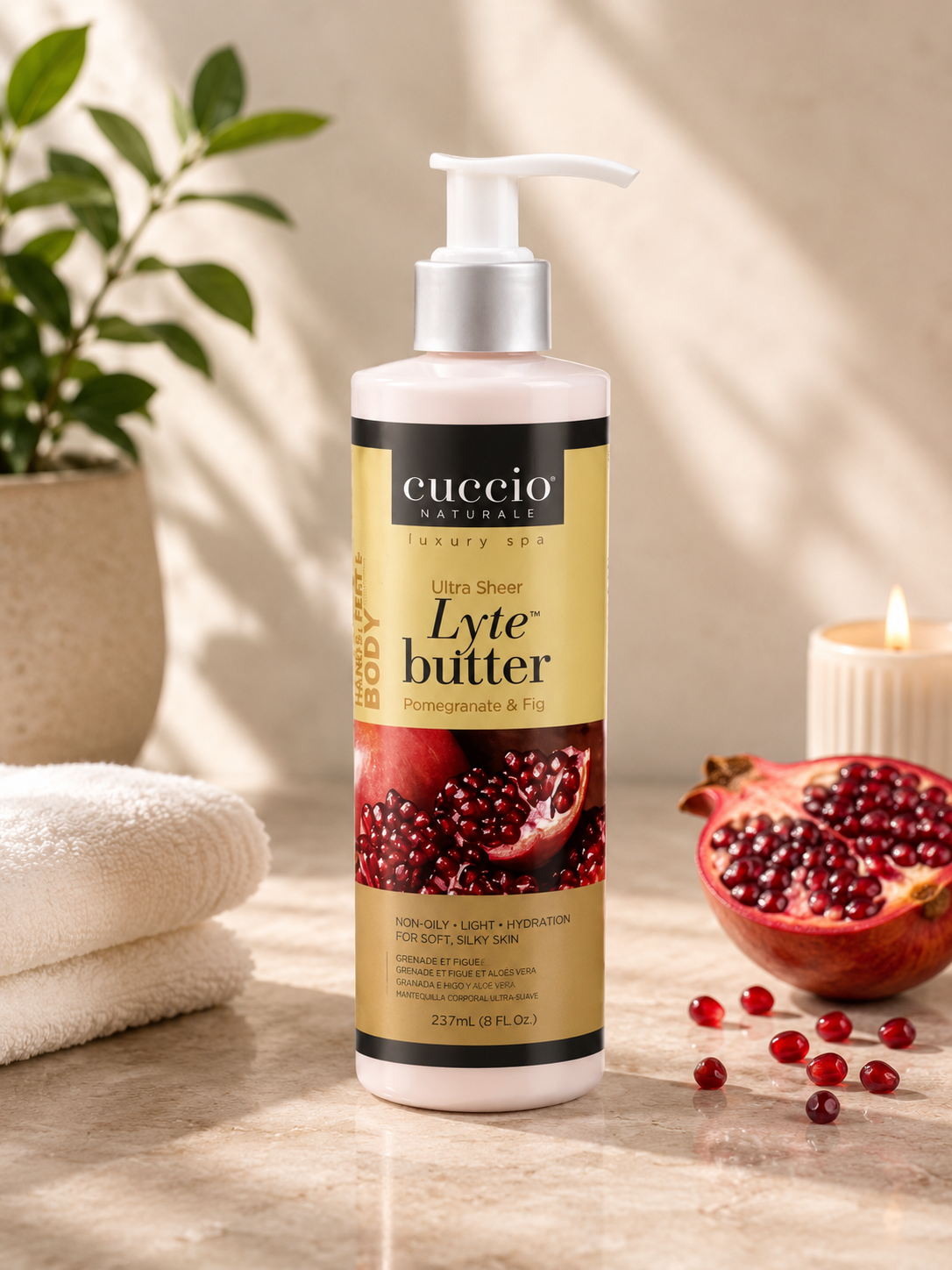 Cuccio Lyte Butter Ultra Sheer – Crema Idratante 24h Melograno e Fico | Cuccio Naturale
