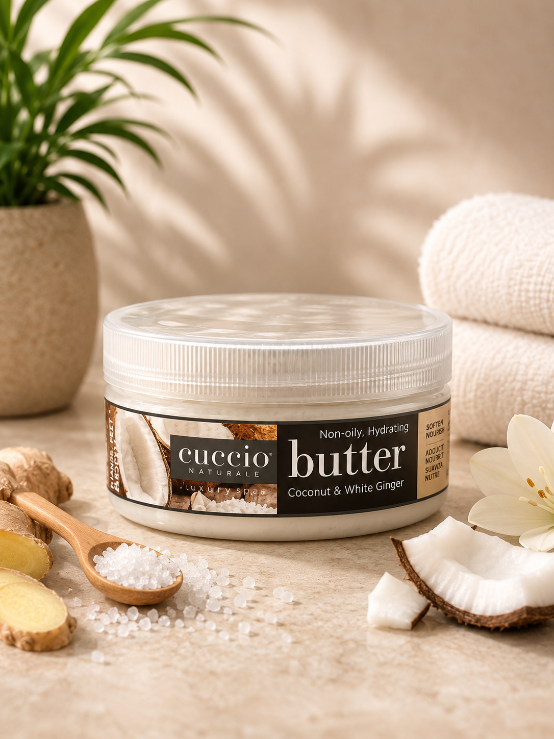 Cuccio Burro Corpo Cocco & Zenzero – 200 ml Nutriente, rilassante, avvolgente | Cuccio